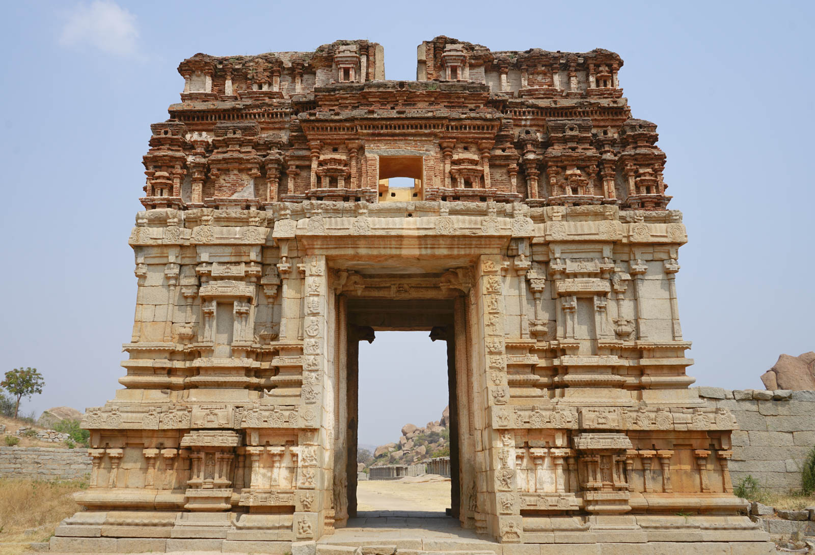 Gateway in varying states of ruin