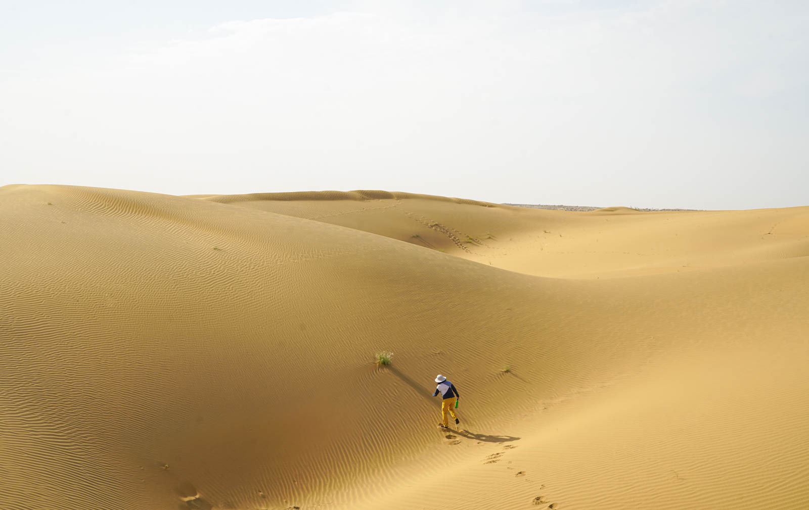 Exploring sand dunes