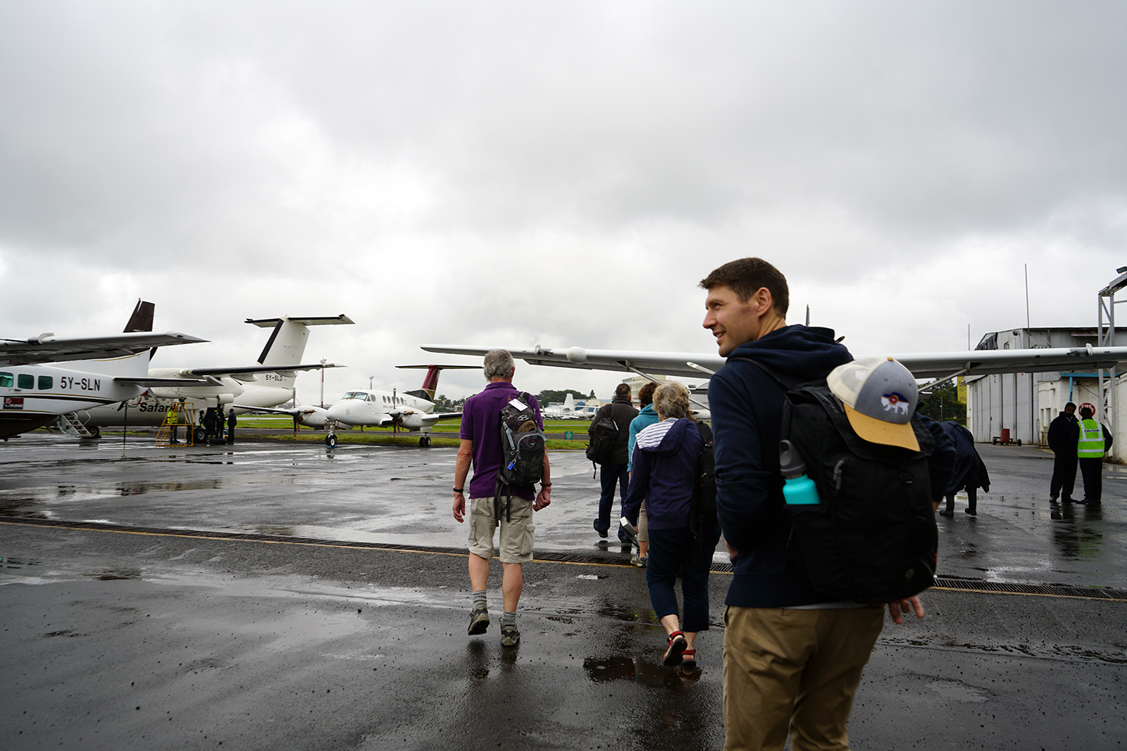 We took a tiny plane from Nairobi to Maasai Mara
