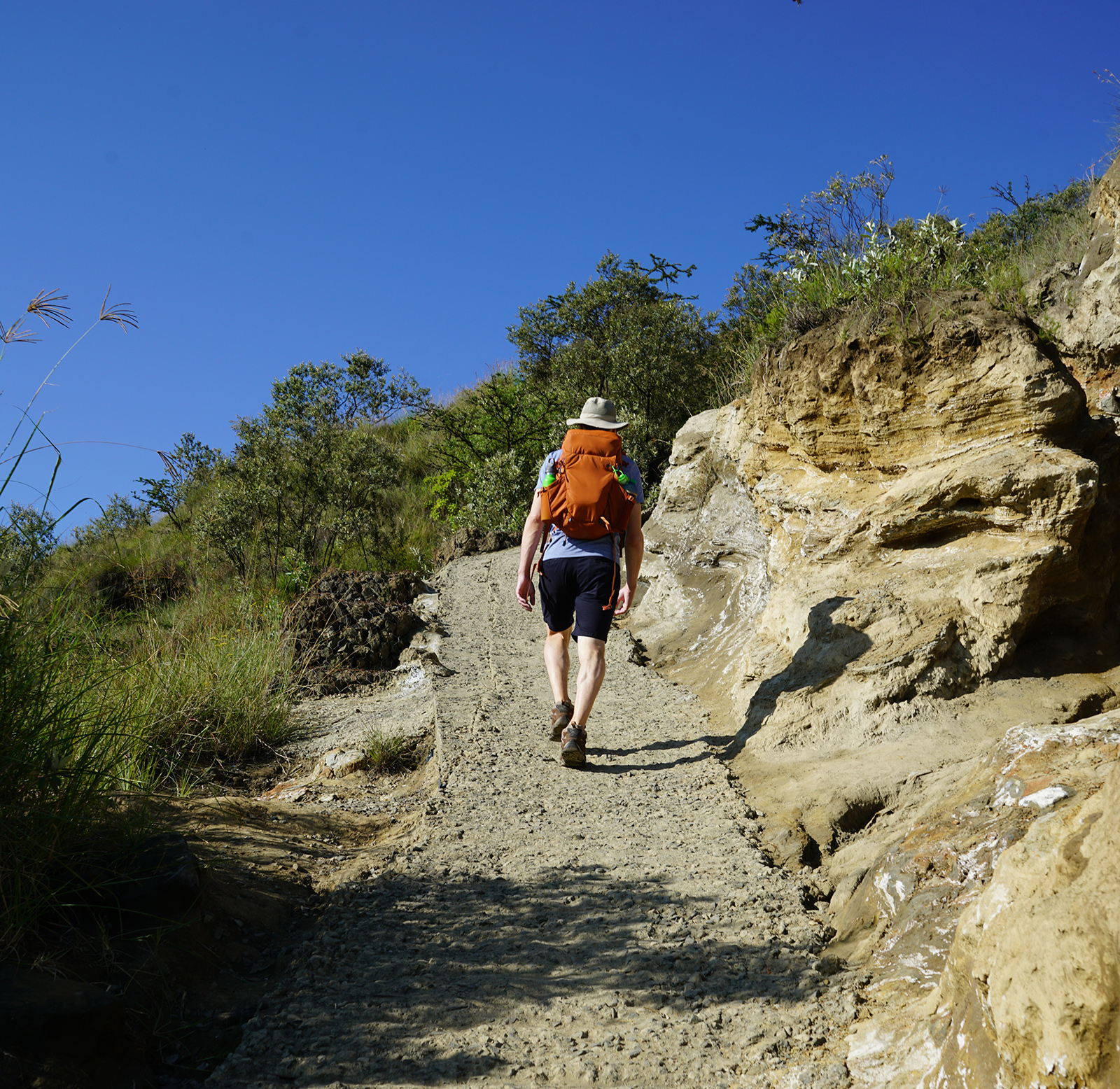 Climbing Mt. Longonot