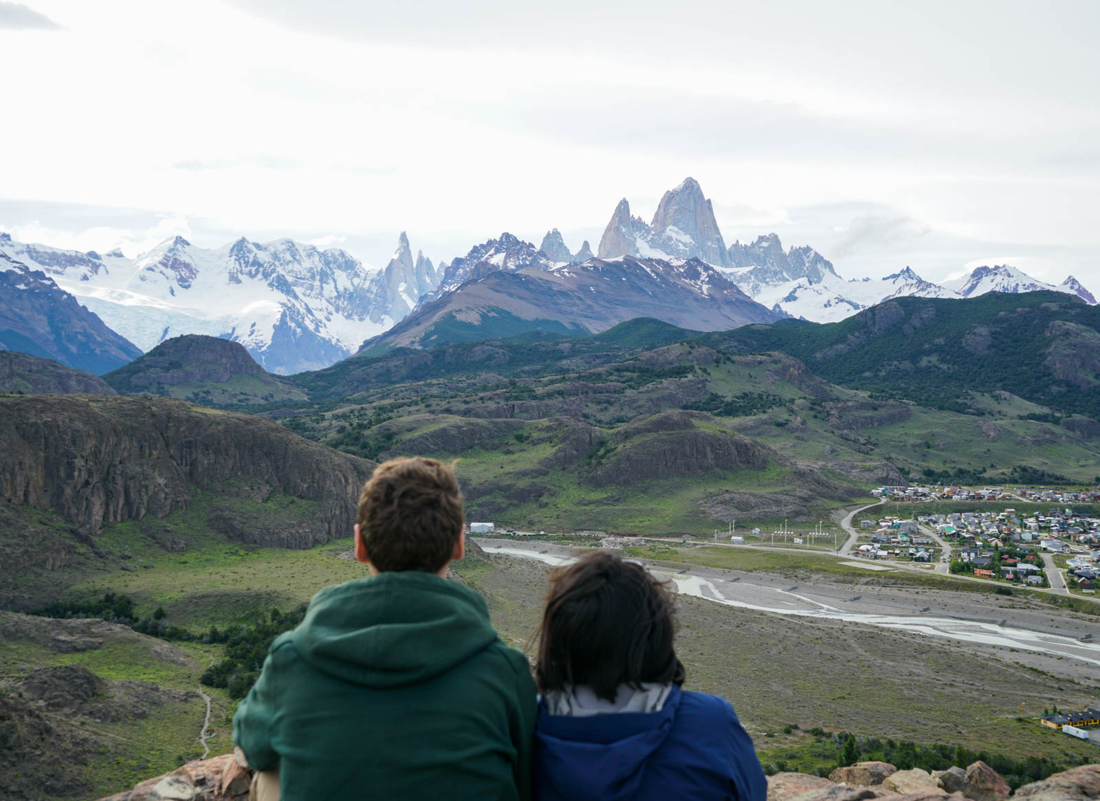 Distant view of Mt. Fitz Roy