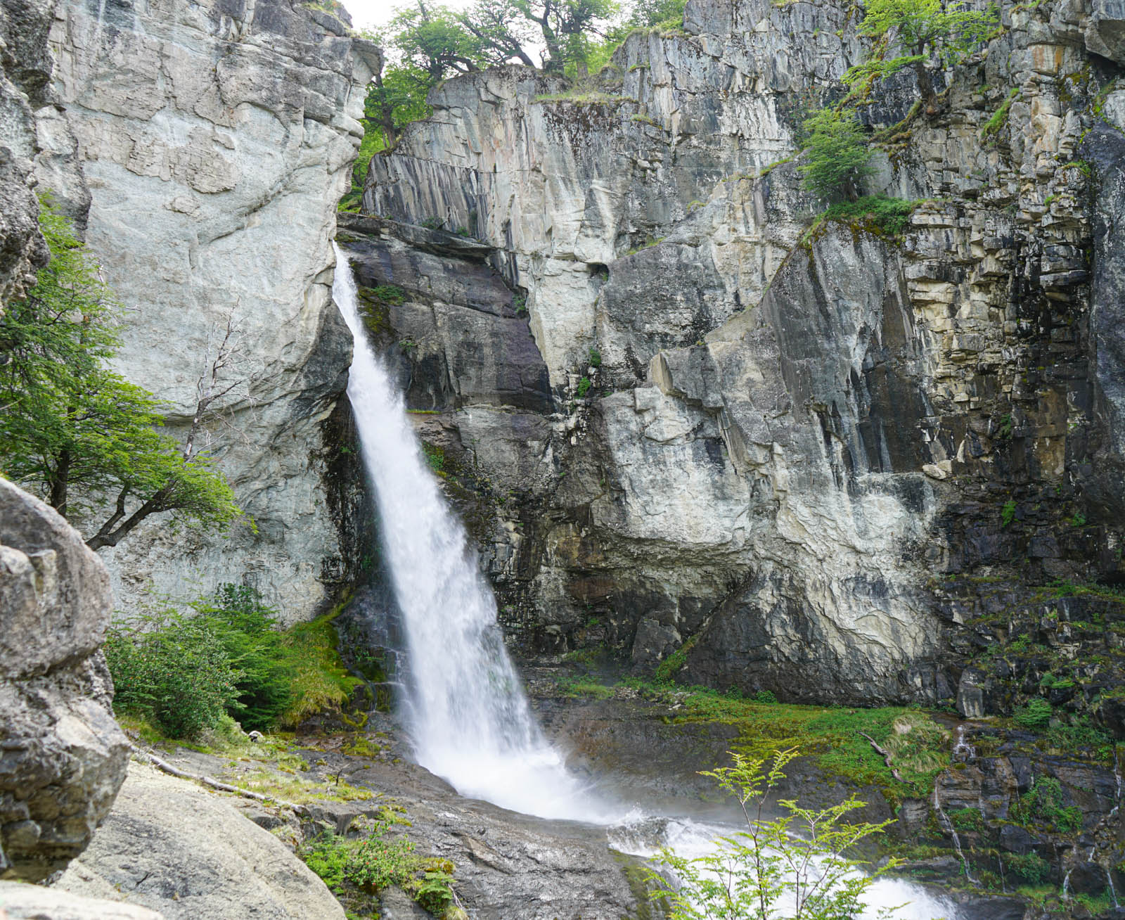 A view of the waterfall