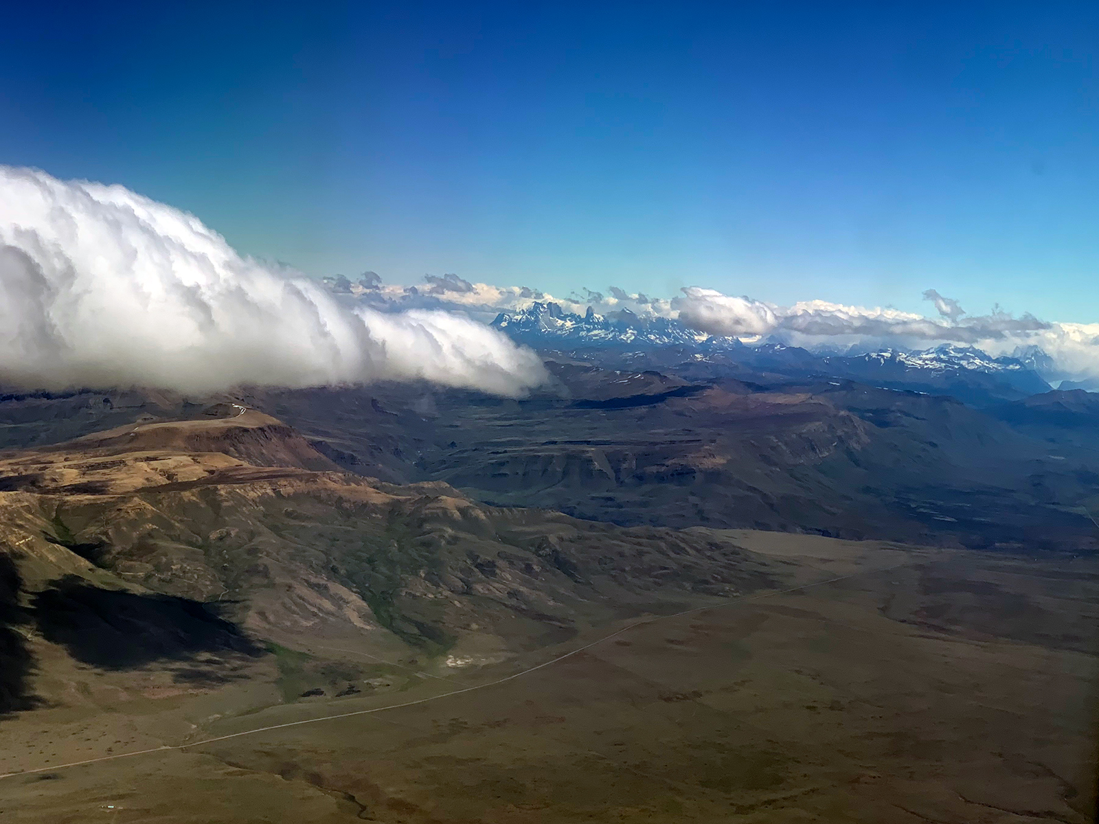 Flying over Patagonia
