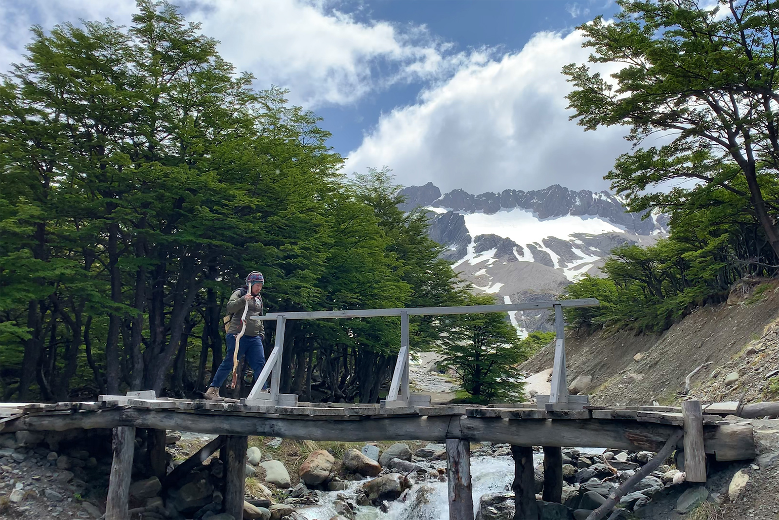 There were interesting bridges along the trail
