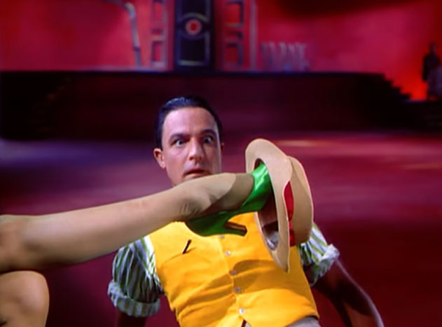 Cyd Charisse's legs stop the show in *Singin' in the Rain*