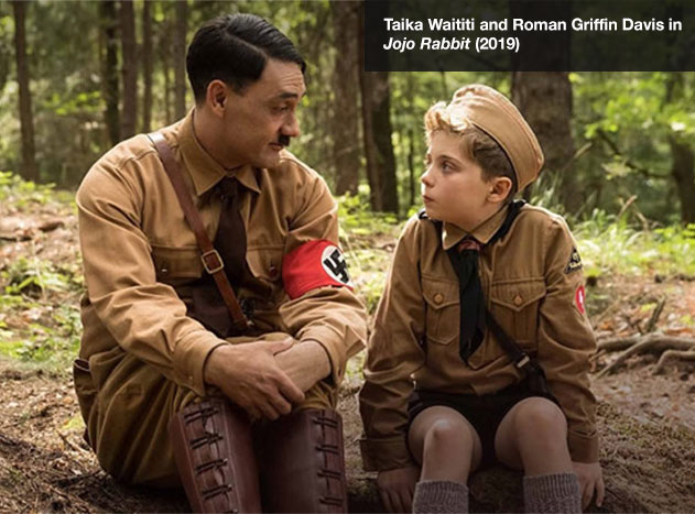 Taika Waititi and Roman Griffin Davis in *Jojo Rabbit*